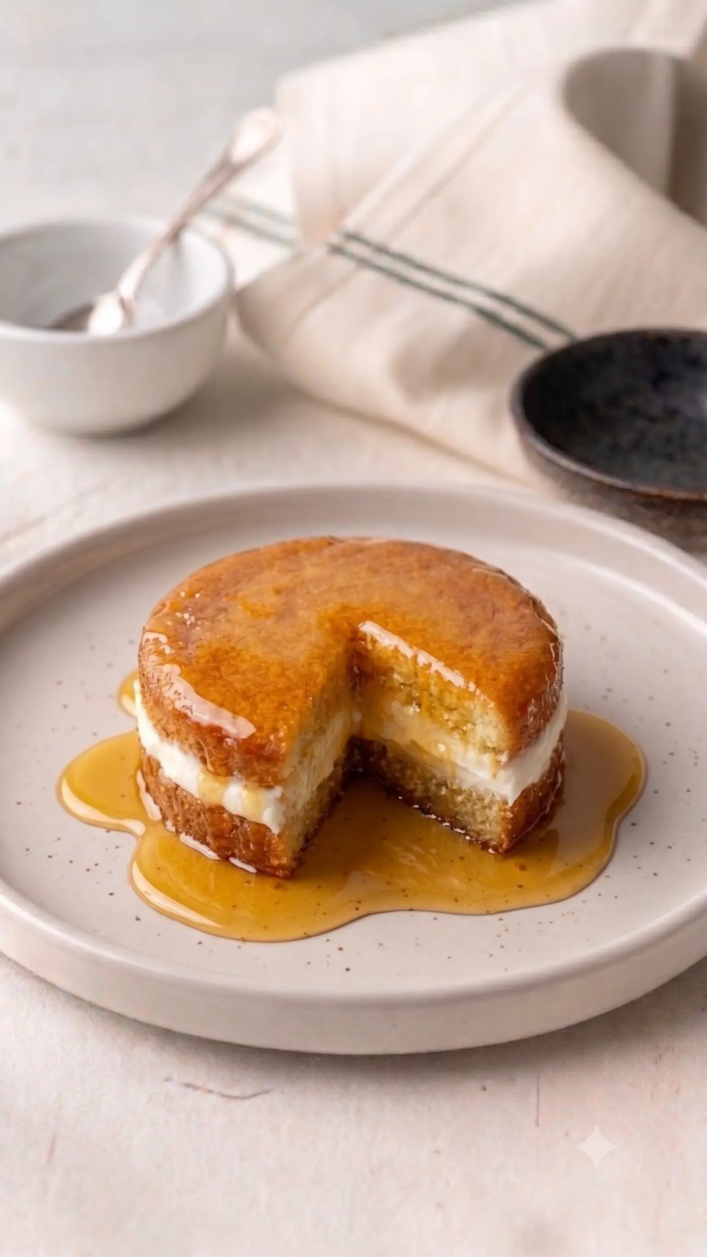 Kunafah With Cream And Cheese - Large