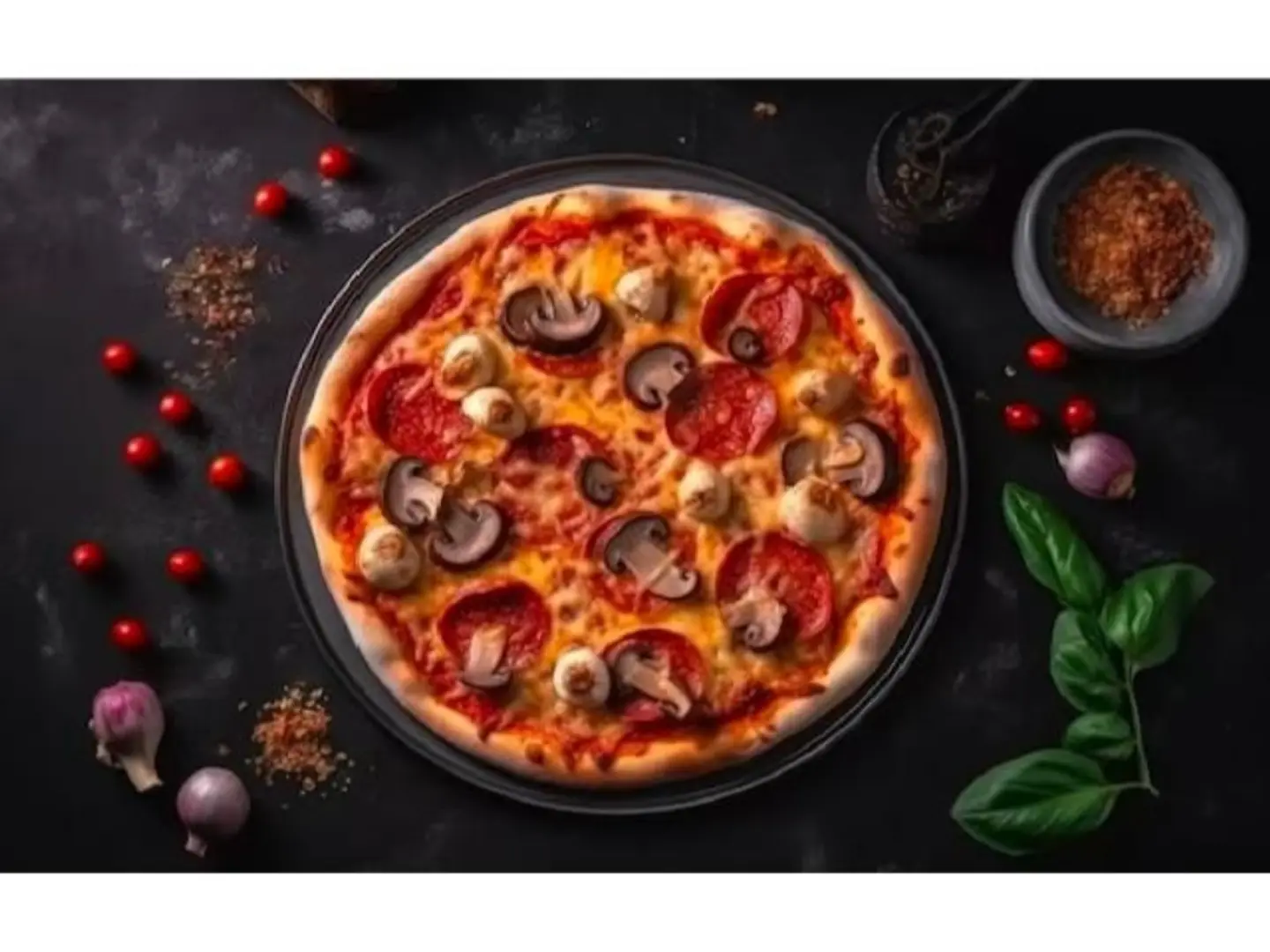 Mushroom Pizza - Small