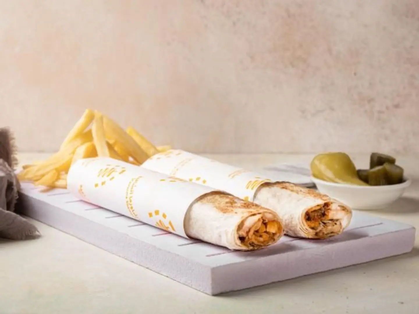 2 شاورما مع بطاطس - عادي