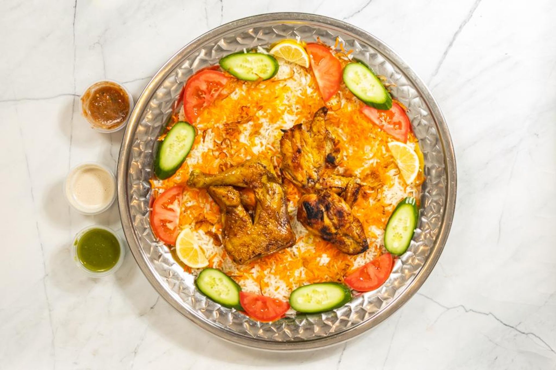 دجاج مظبي مع الأرز - دجاج مظبي مع الأرز-نص حبة دجاج