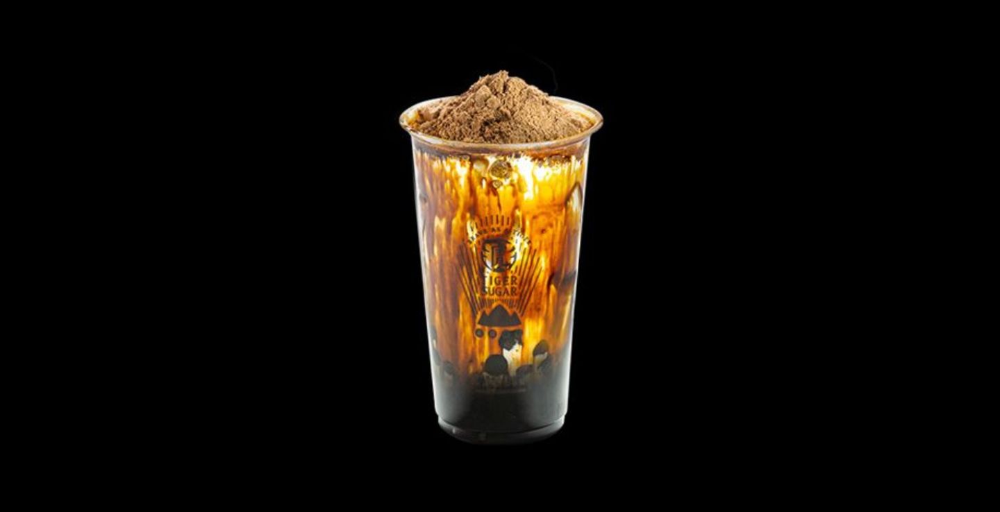 Black Sugar Milk With Boba W Pearl And Chocolate - Hot