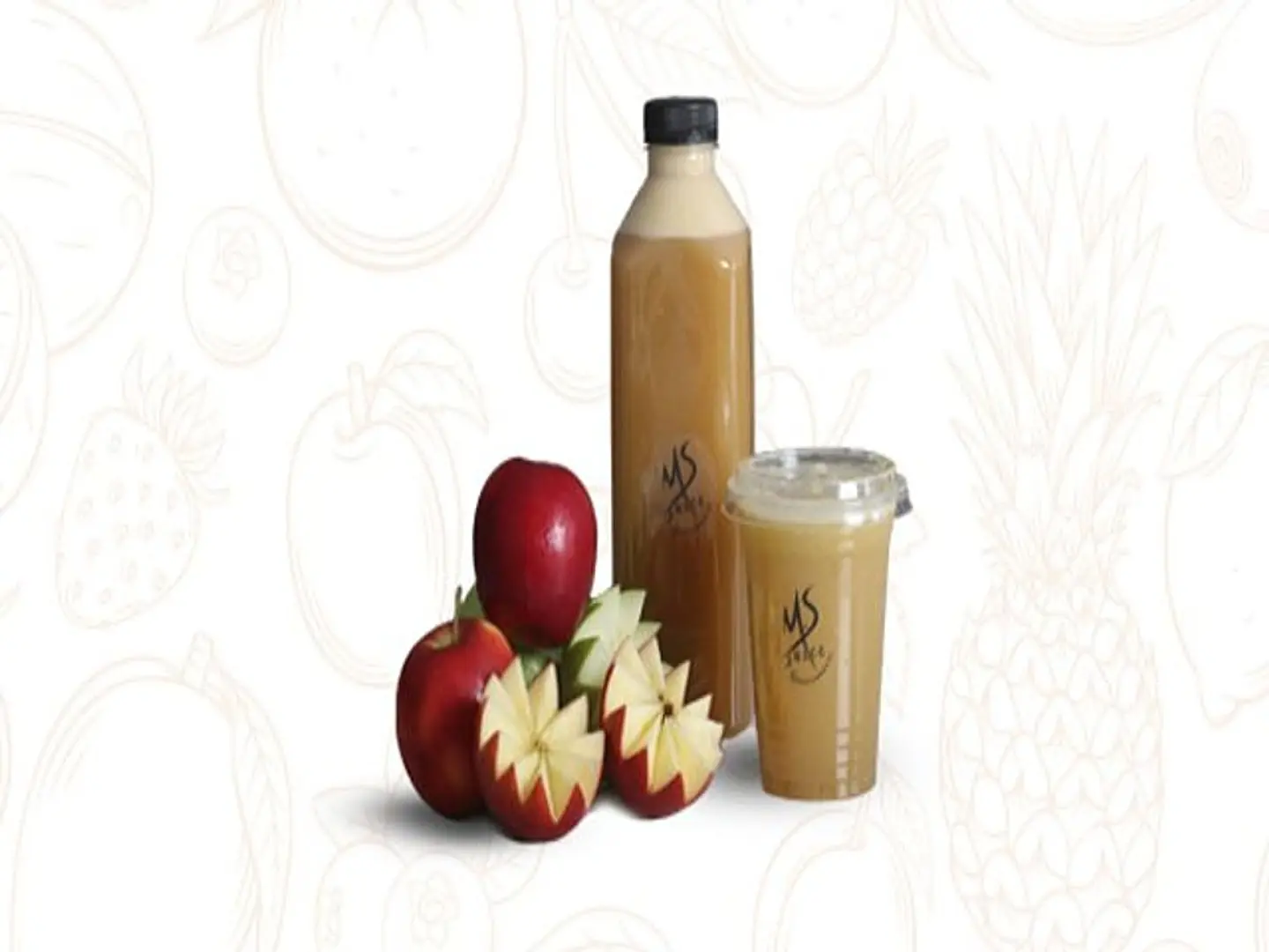 عصير جوافة - كوب وسط