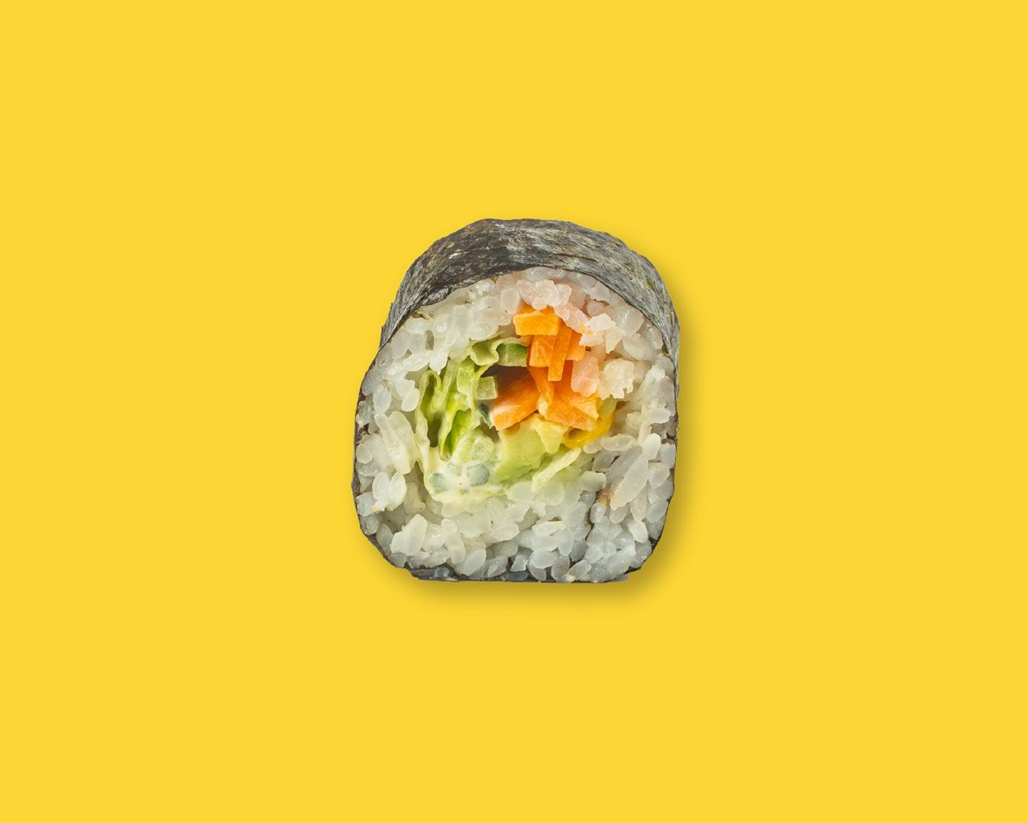 رول الكاليفورنيا النباتي - 4 قطع