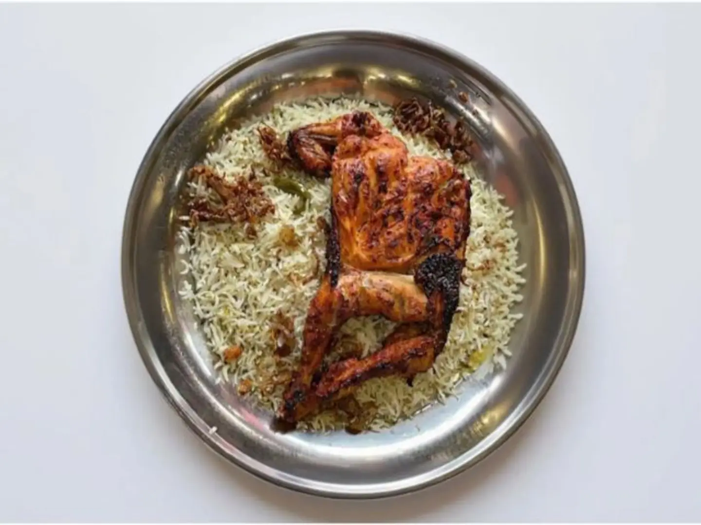 Grilled Chicken With Hadhrami Rice - Quarter Of A Chicken