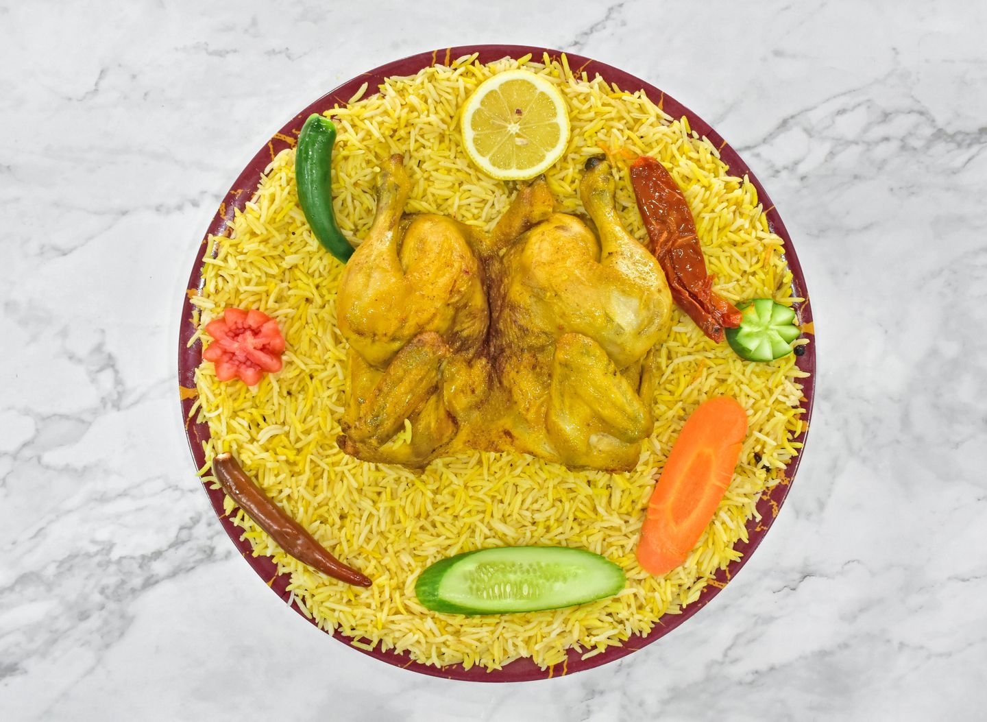 دجاج مندي  - دجاجة كاملة