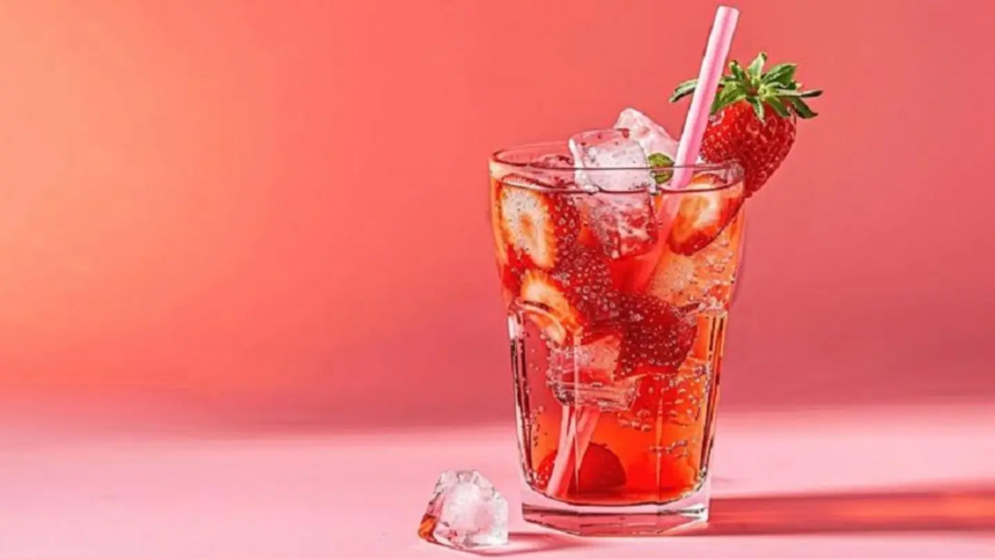 Strawberry Iced Tea - 500 Ml