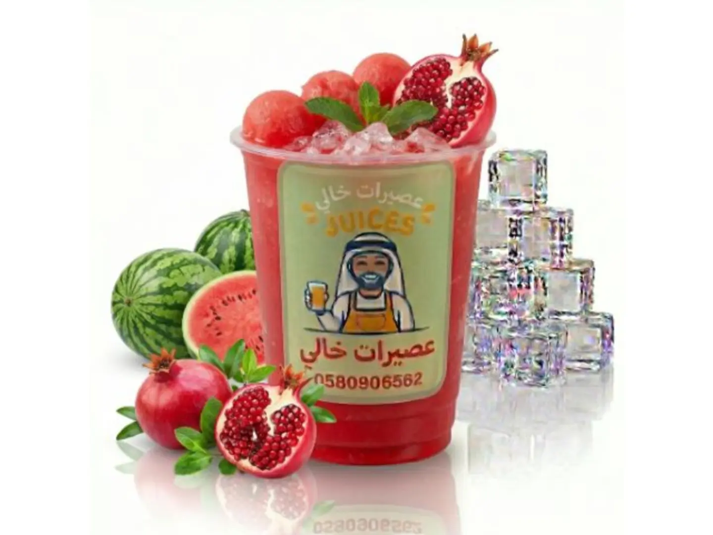 بطيخ مع ورمان - صغير