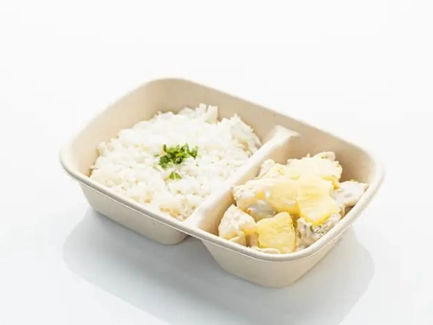 Pineapple Chicken 150 G - White Rice 150 Gm