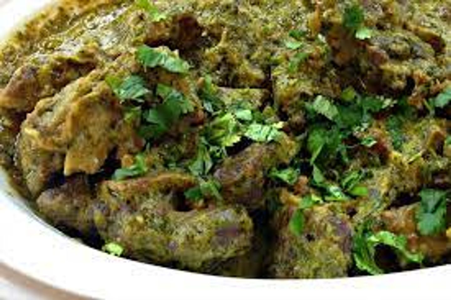 Mutton Green Karahi - Half Kg