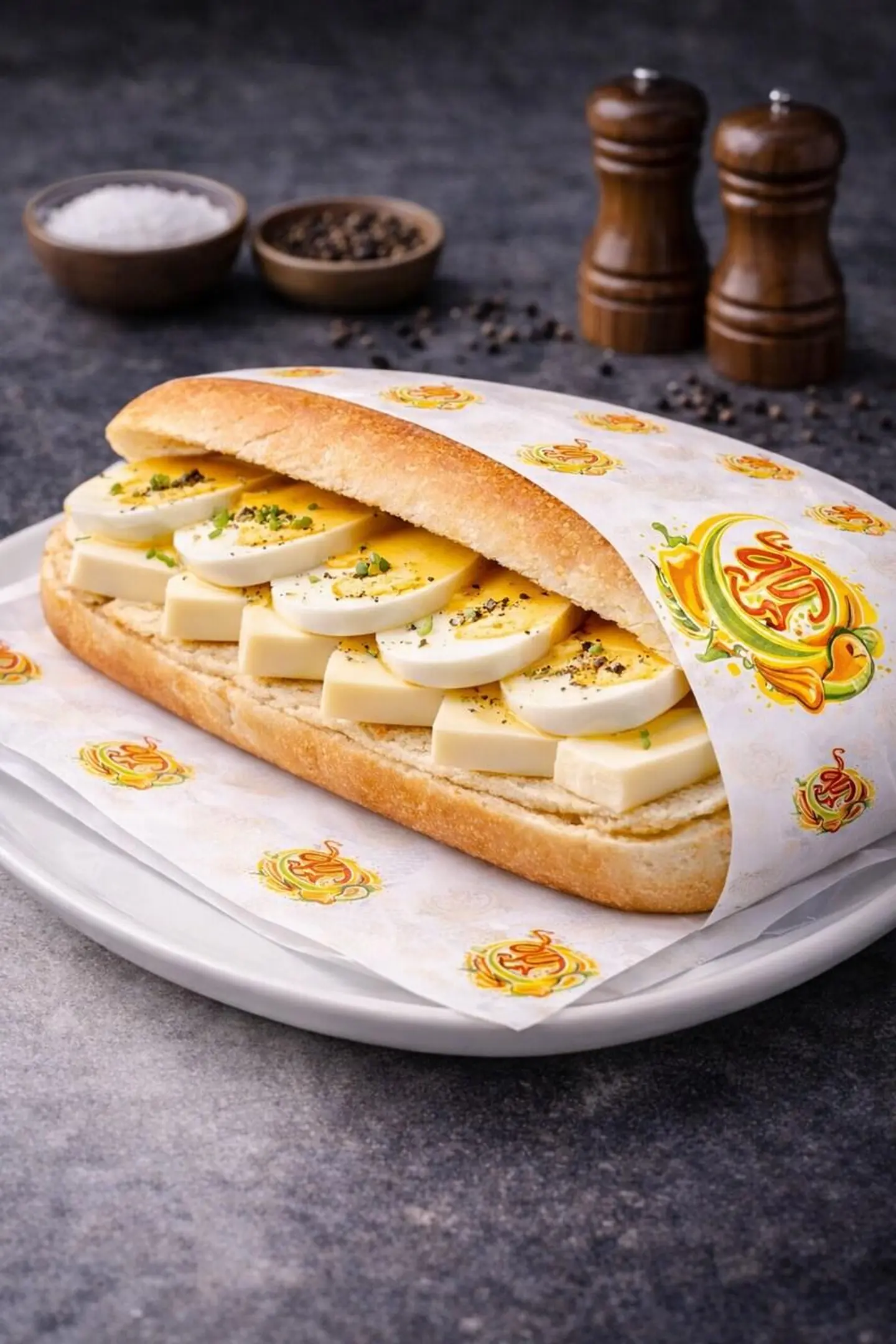 Boiled Egg Sandwich - ½ Sandwich