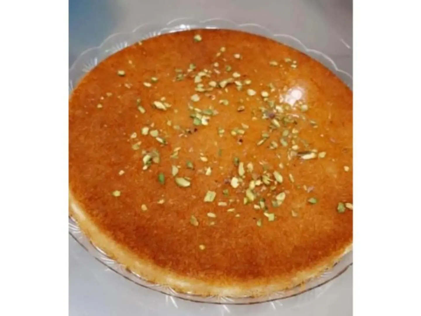 كنافة بالقشطة مع الجبن - صحن صغير