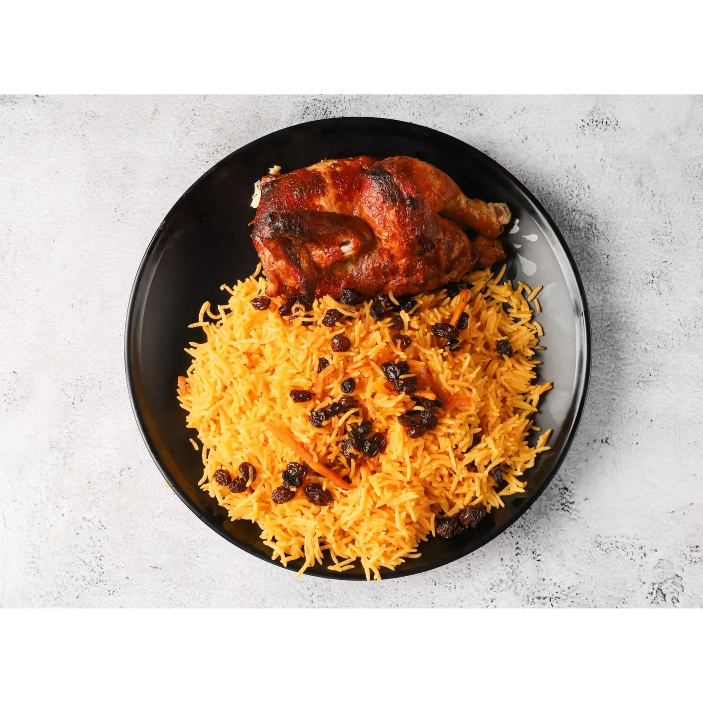 Grilled Chicken With Rice - Quarter Of A Chicken