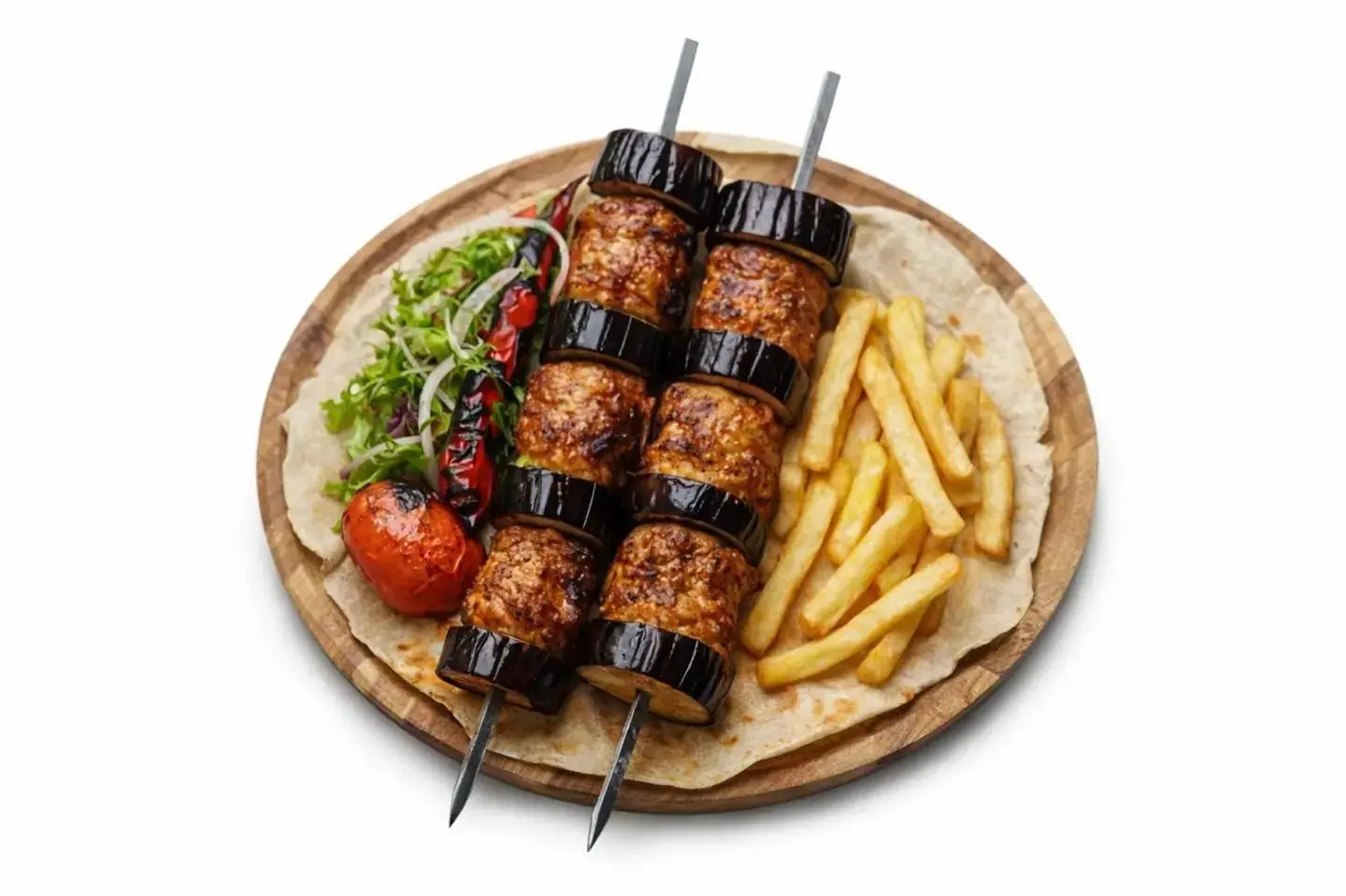 Eggplant Kebab - For One Person