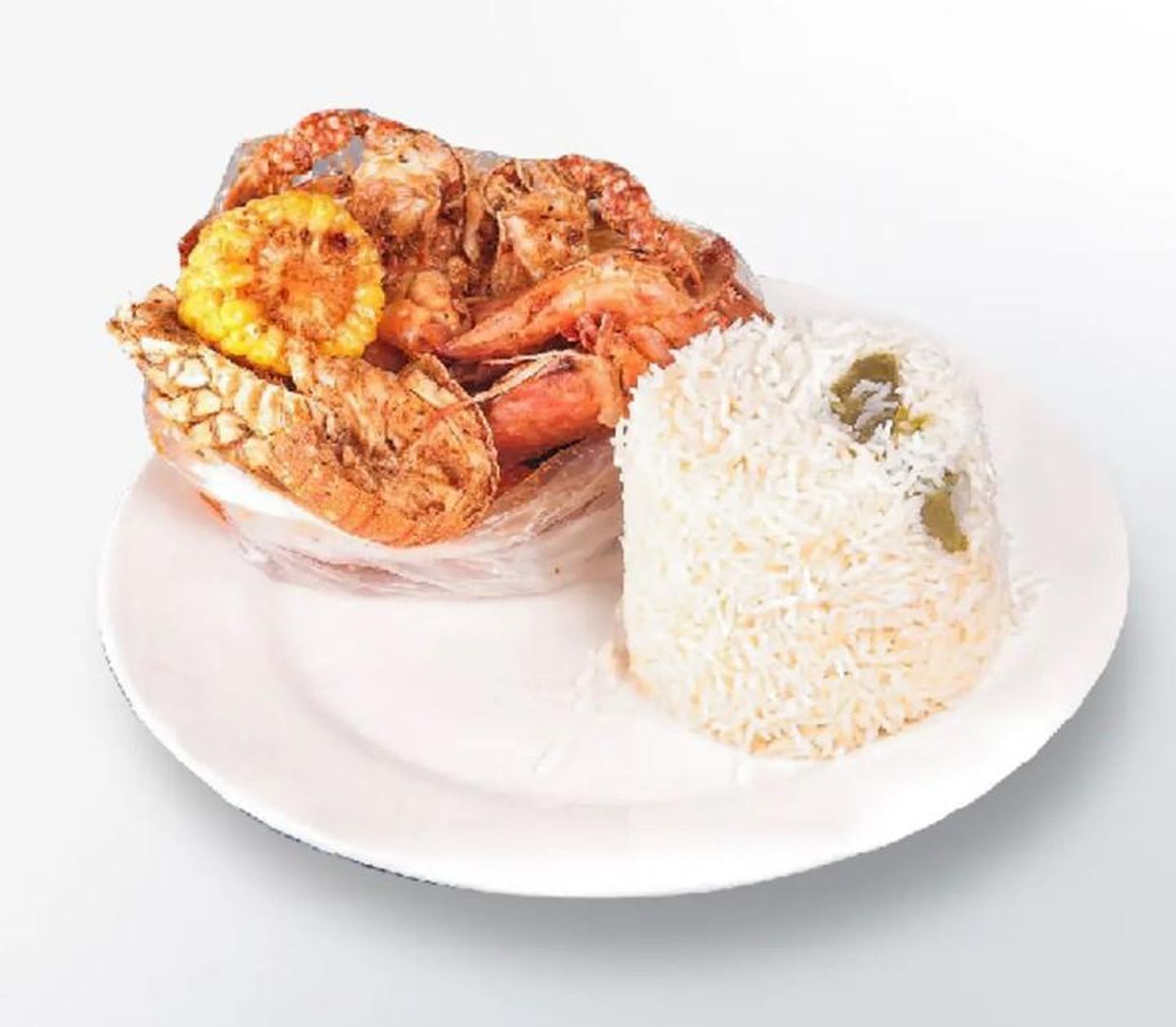 ارز ابيض بالجمبري - صغير