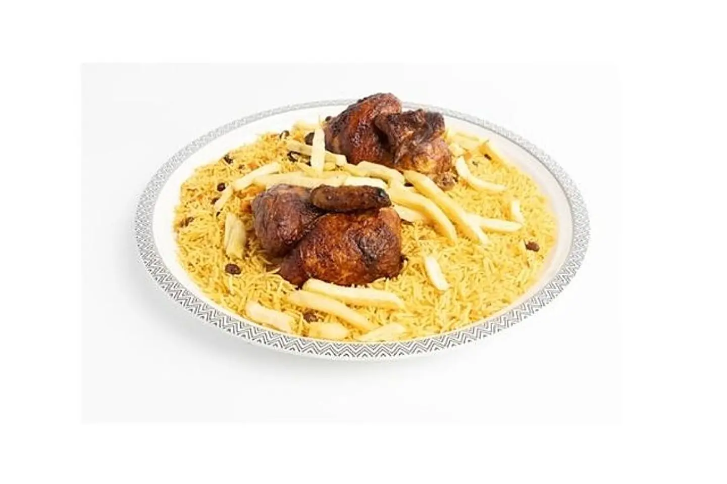 Grilled Chicken - A Whole Grilled Chicken With Rice