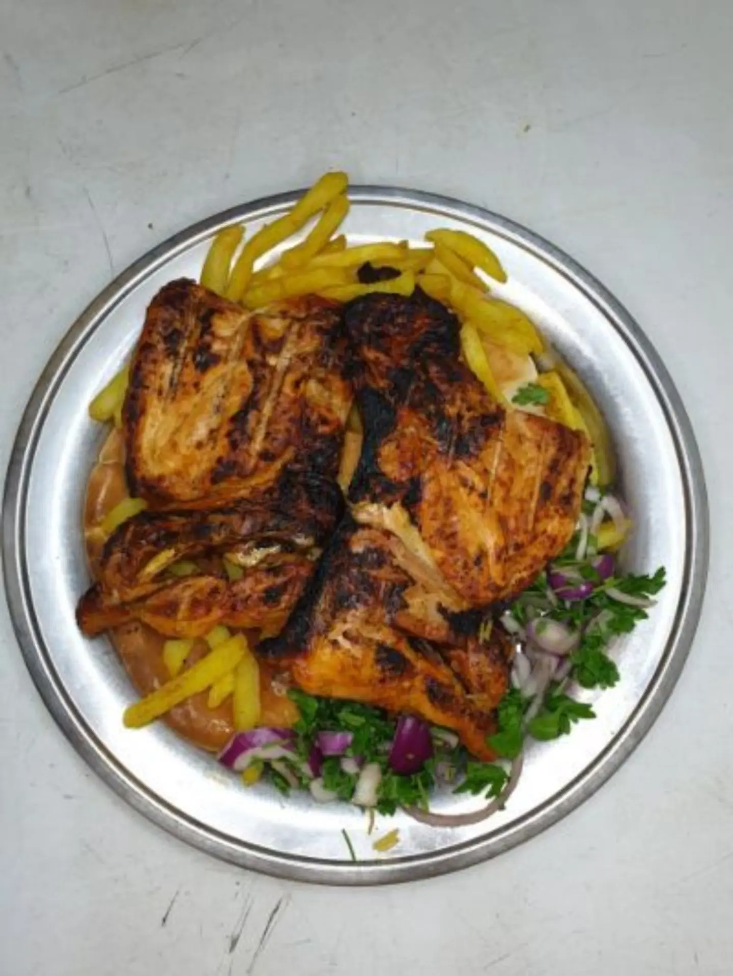 Plain Chicken On Coal - Half Chicken