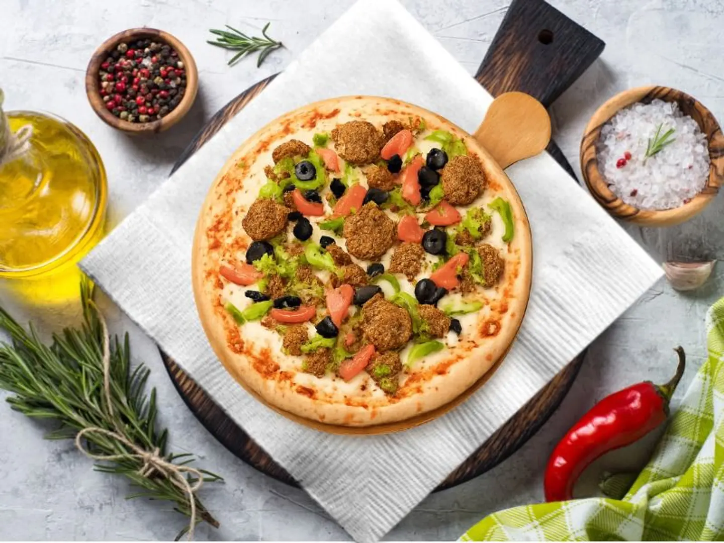 Falafel Pizza - Small