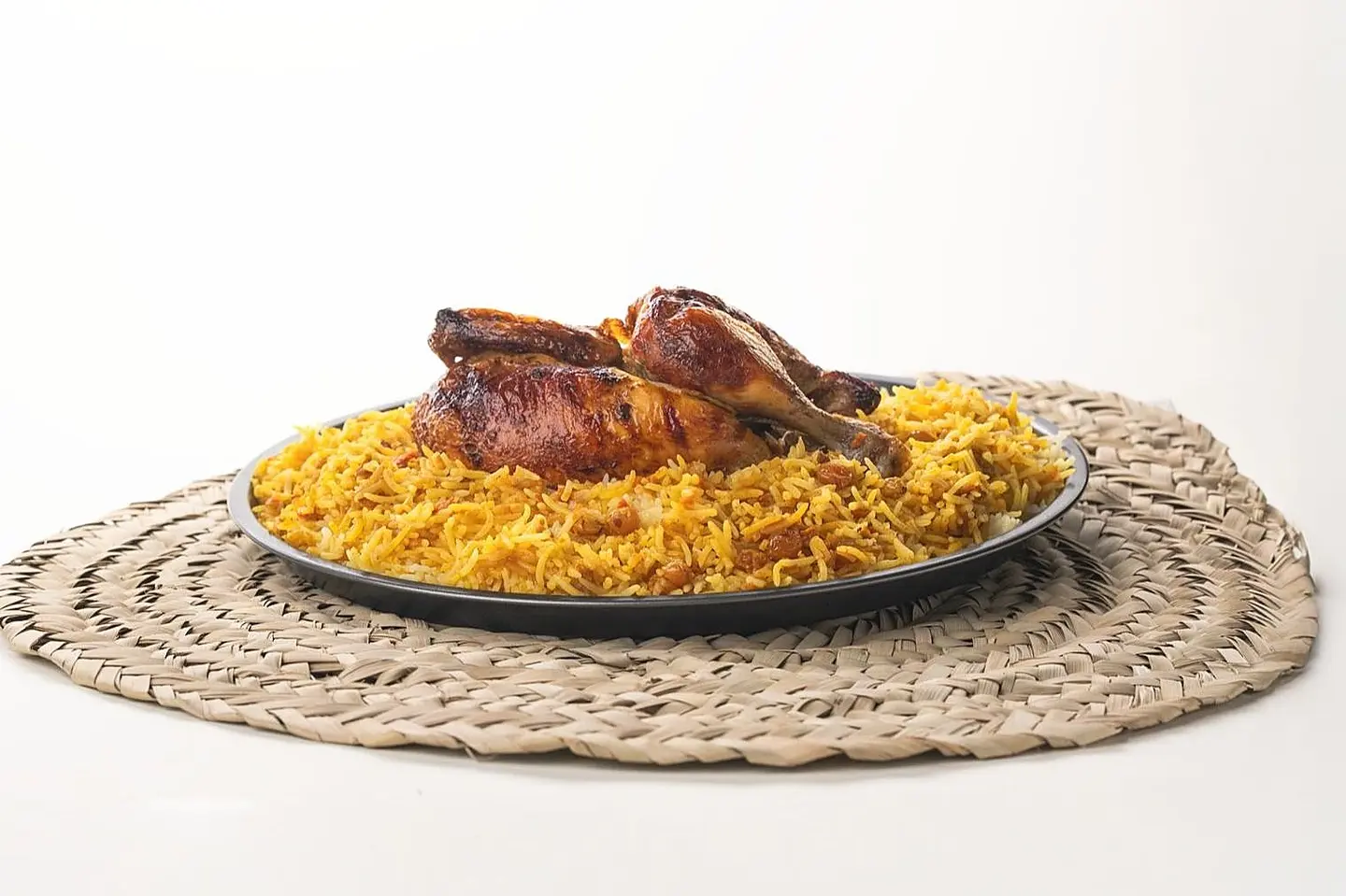 رز نجدية شواية - مثلوثة دجاجة كاملة