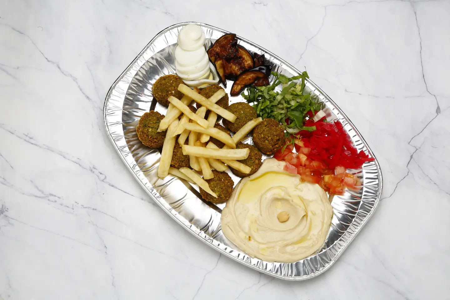 صحن فلافل عادي مشكل - صغير