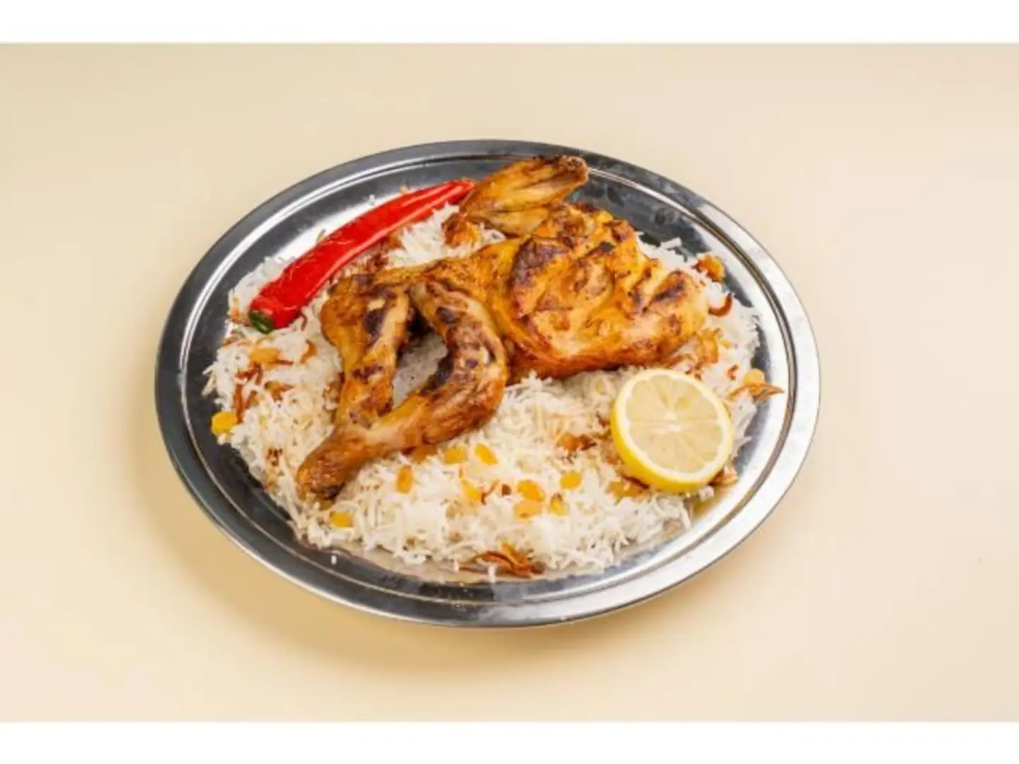 دجاج مظبي - أرز شعبي