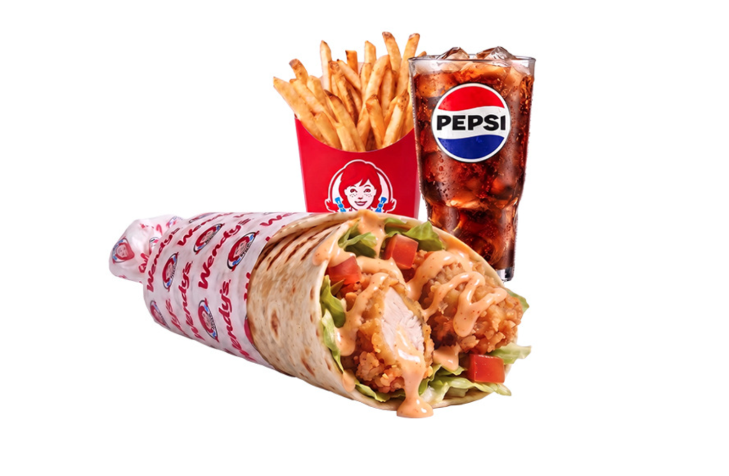 Sriracha Chicken Wrap Combo - Medium Spicy