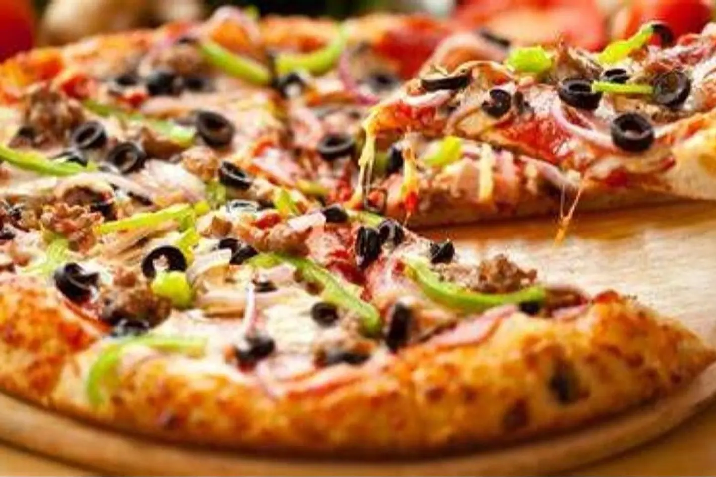 بيتزا خضار - وسط