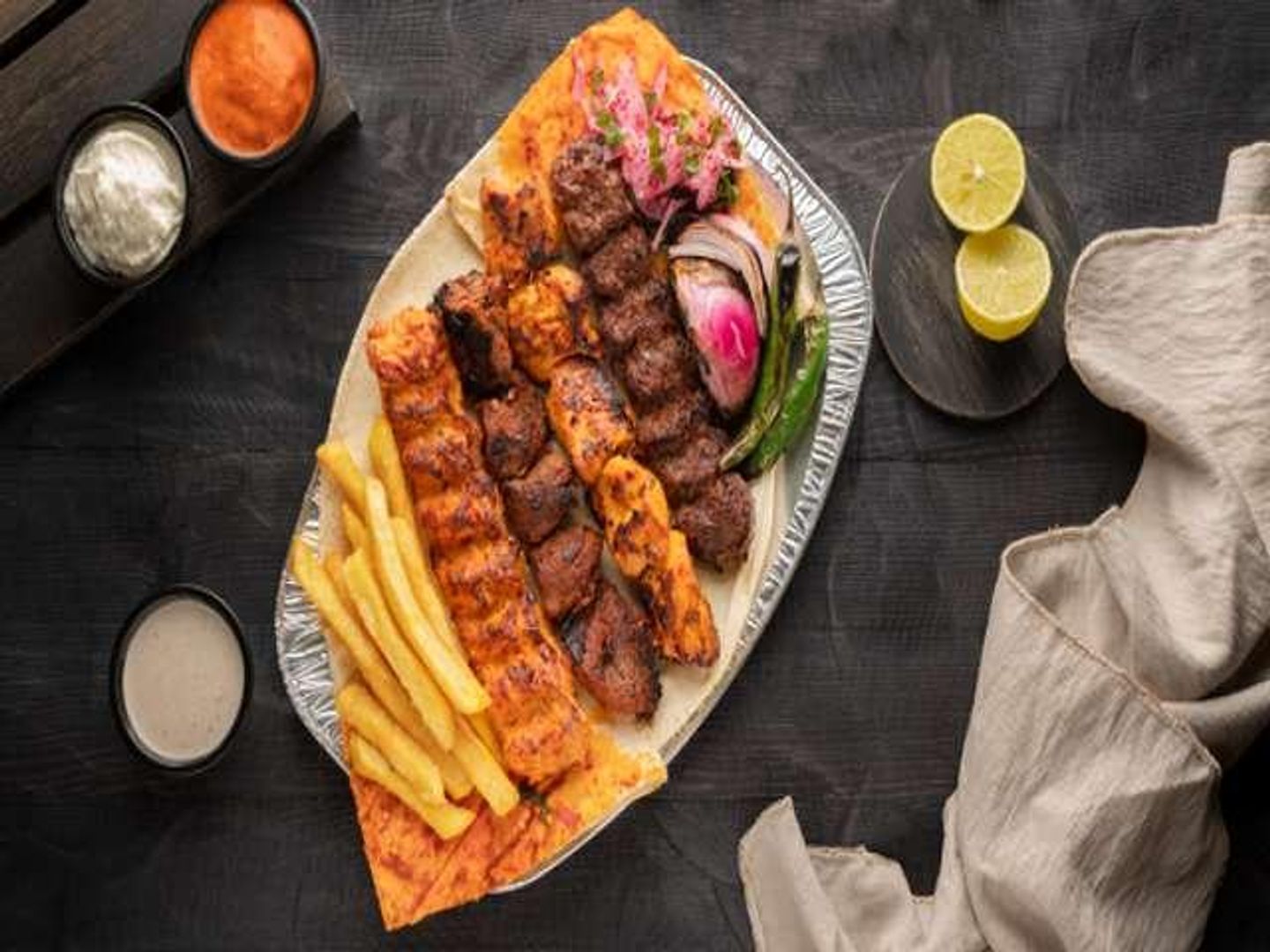 Mixed Grilled Chicken And Meat - For One Person