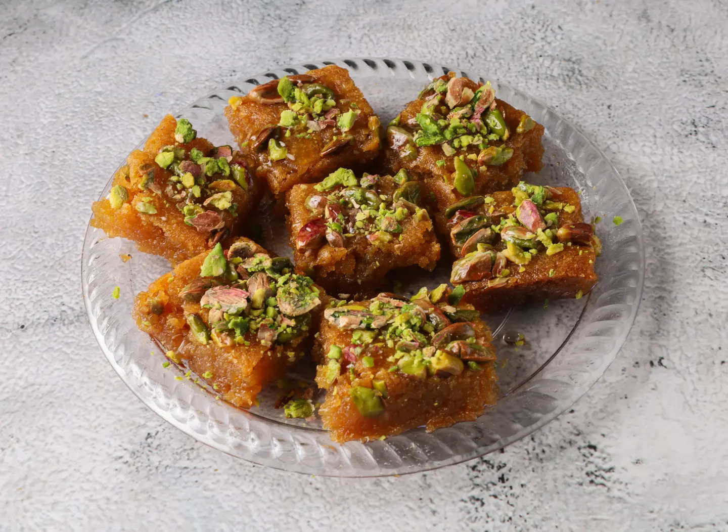 بسبوسة قشطة هريسة - نص كيلو