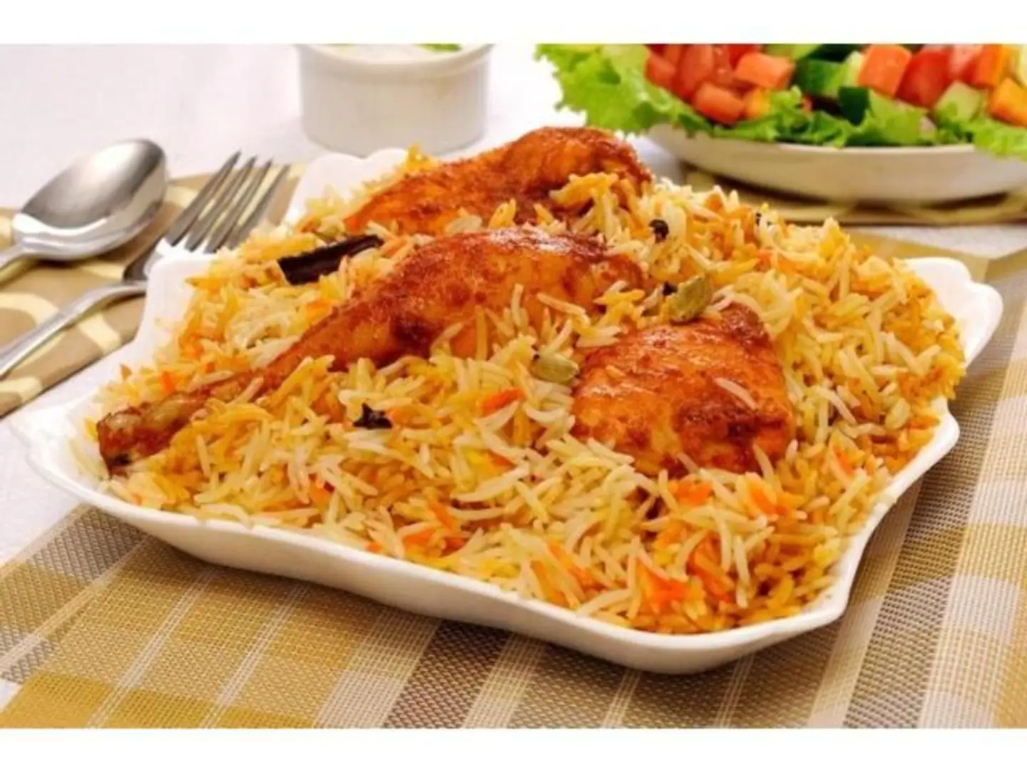 دجاج برياني - نص حبة دجاج
