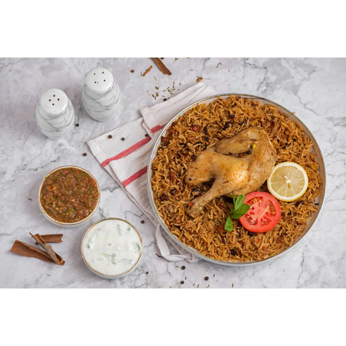 دجاج مضغوط - نص حبة دجاج