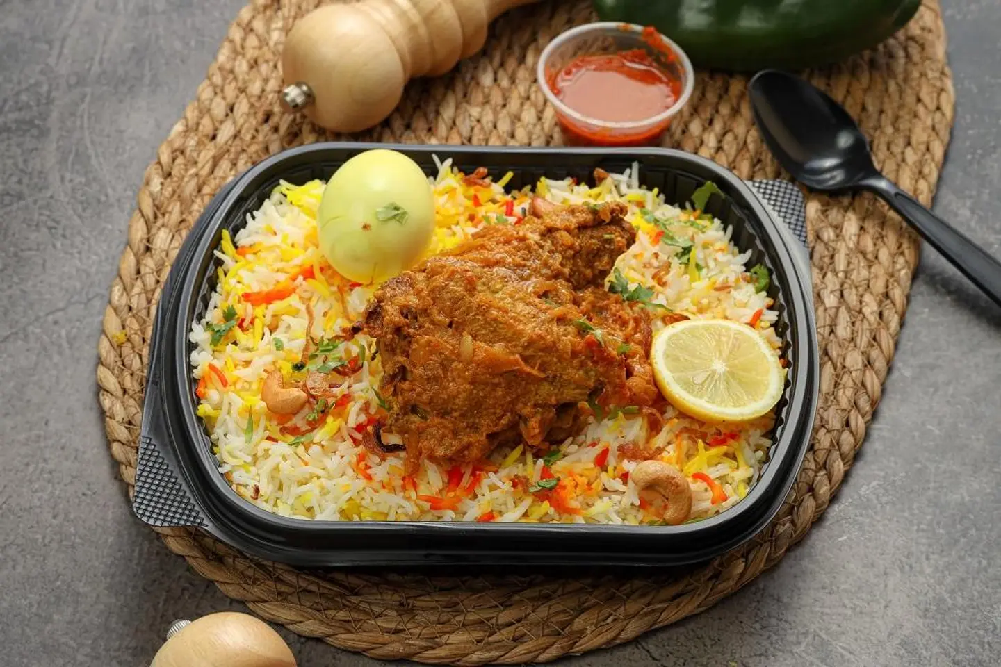 برياني دجاج - ربع دجاجة