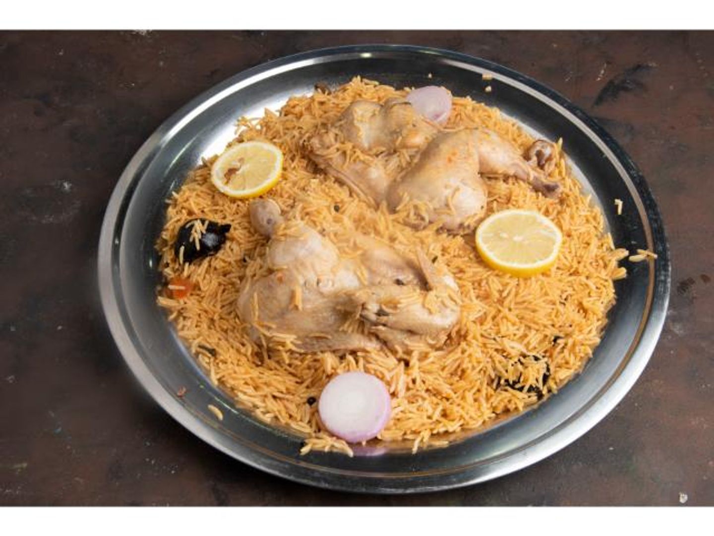 نص دجاج مظبي - نص دجاجة مع الارز الشعبي