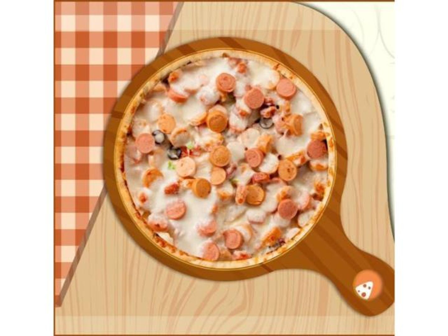 Chicken Pizza With Cheese Toppers - Small