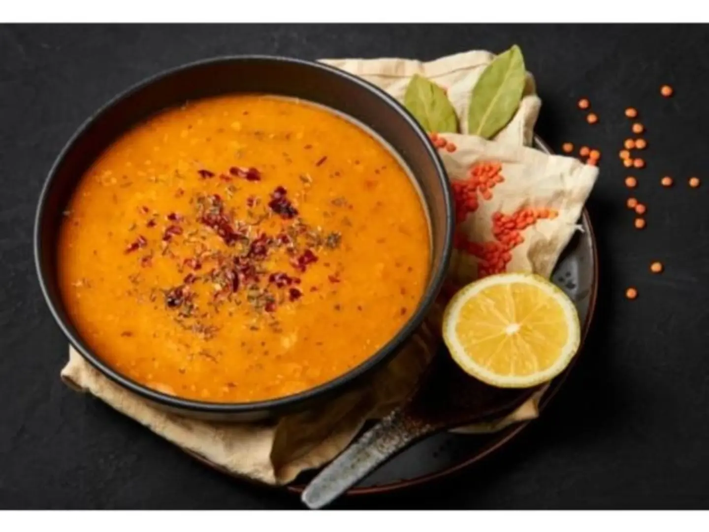 عدس مشكل - وسط