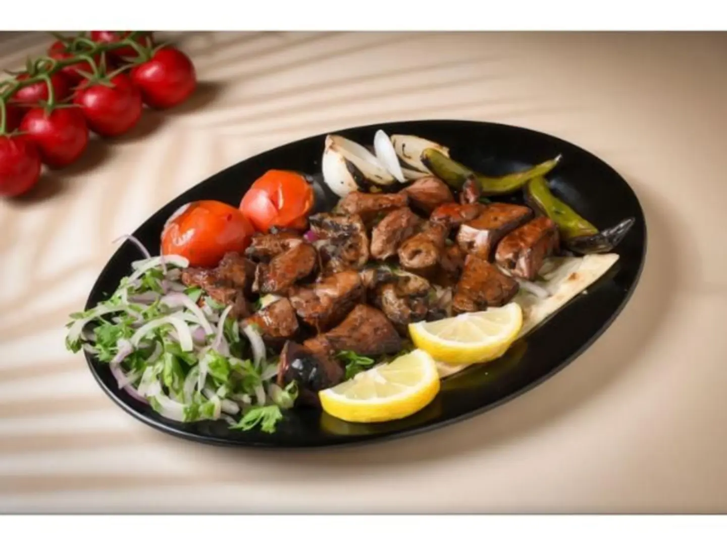 قلوب غنم مشوية - نفر