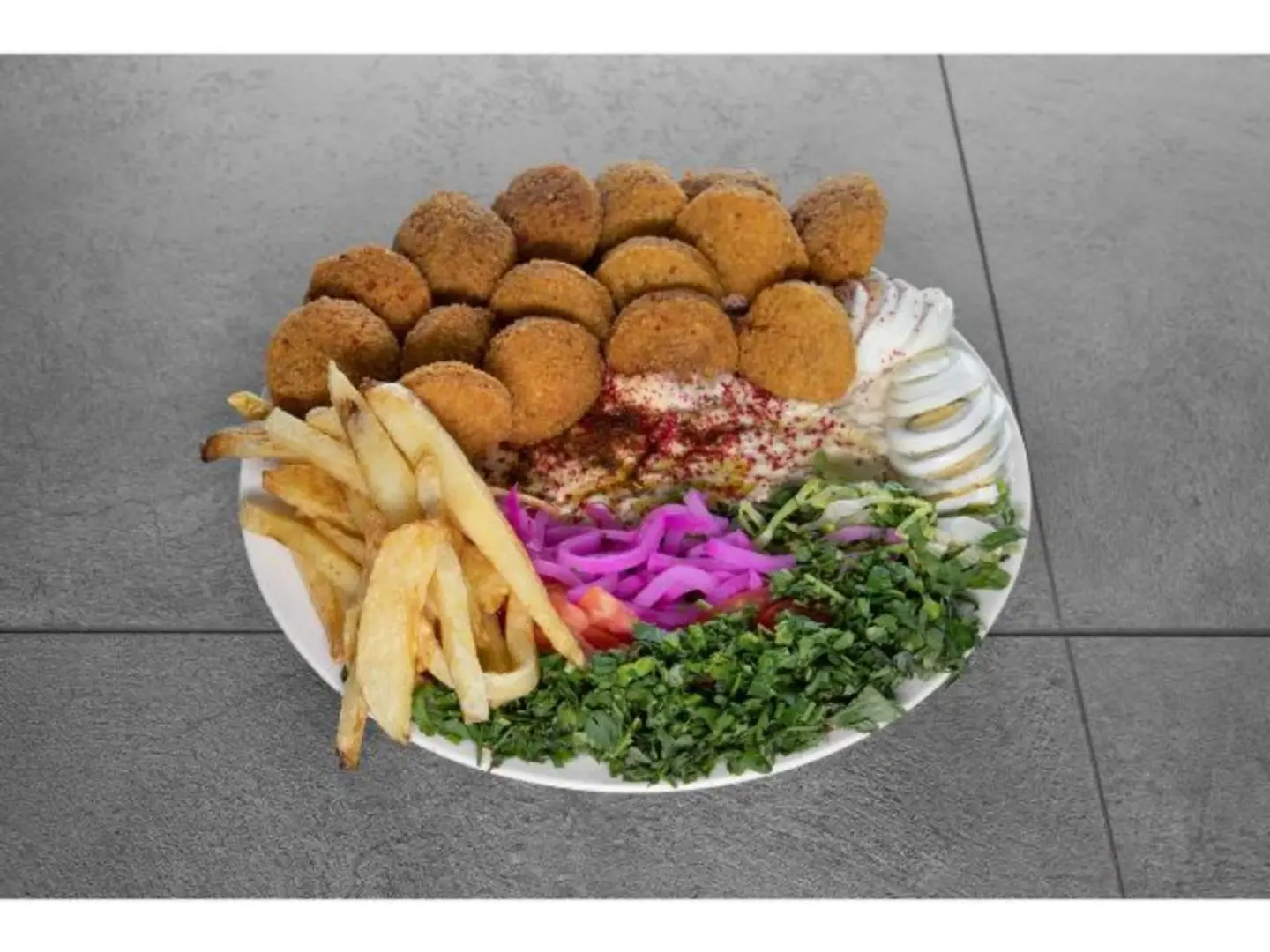 صحن مشكل فلافل - صغير