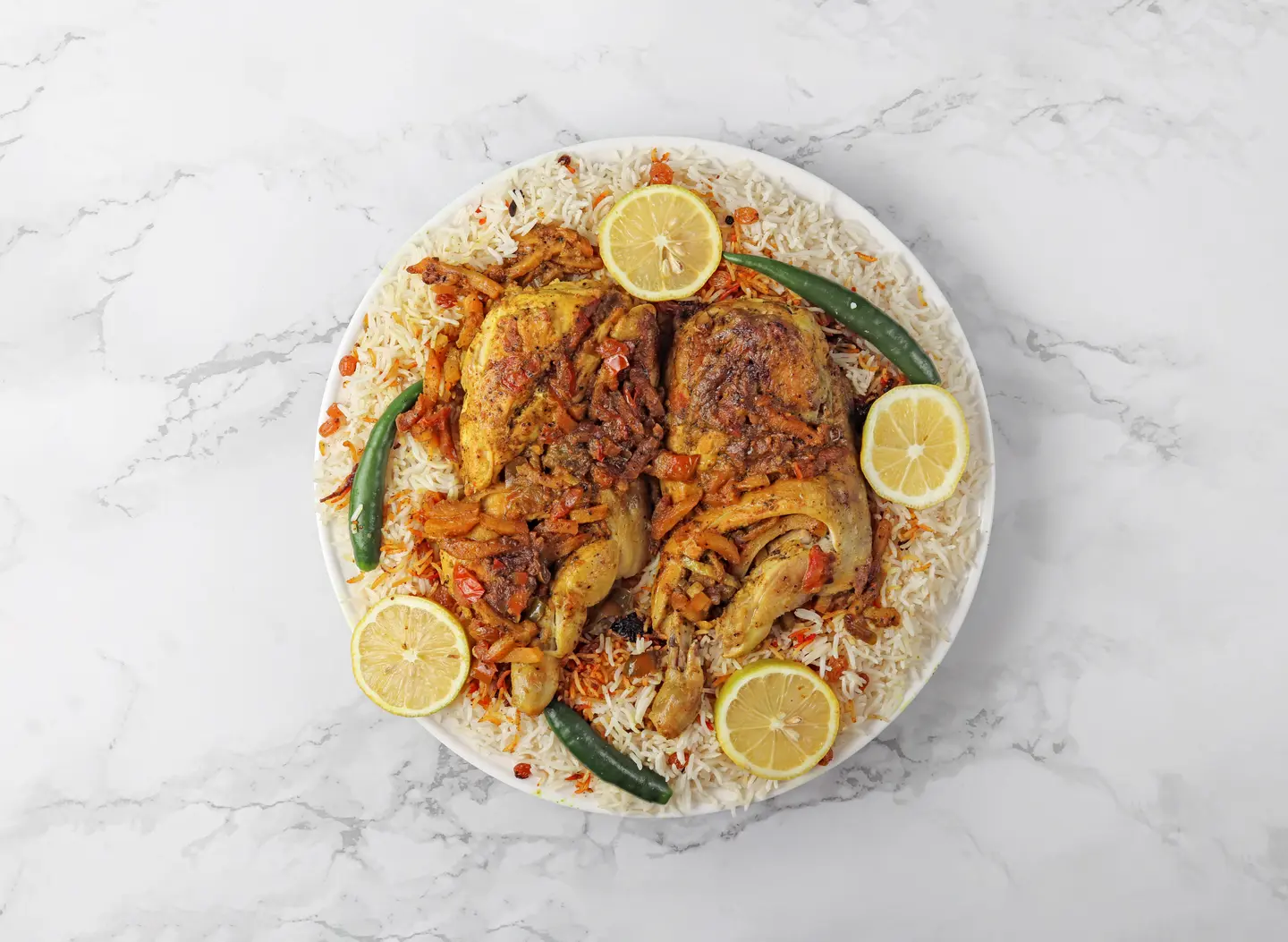 Madfoon Chicken With Rice - Half A Chicken