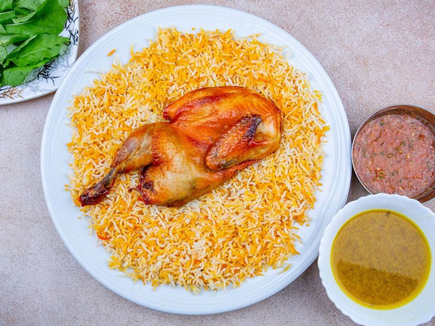 نص دجاج مندي - بدون الرز