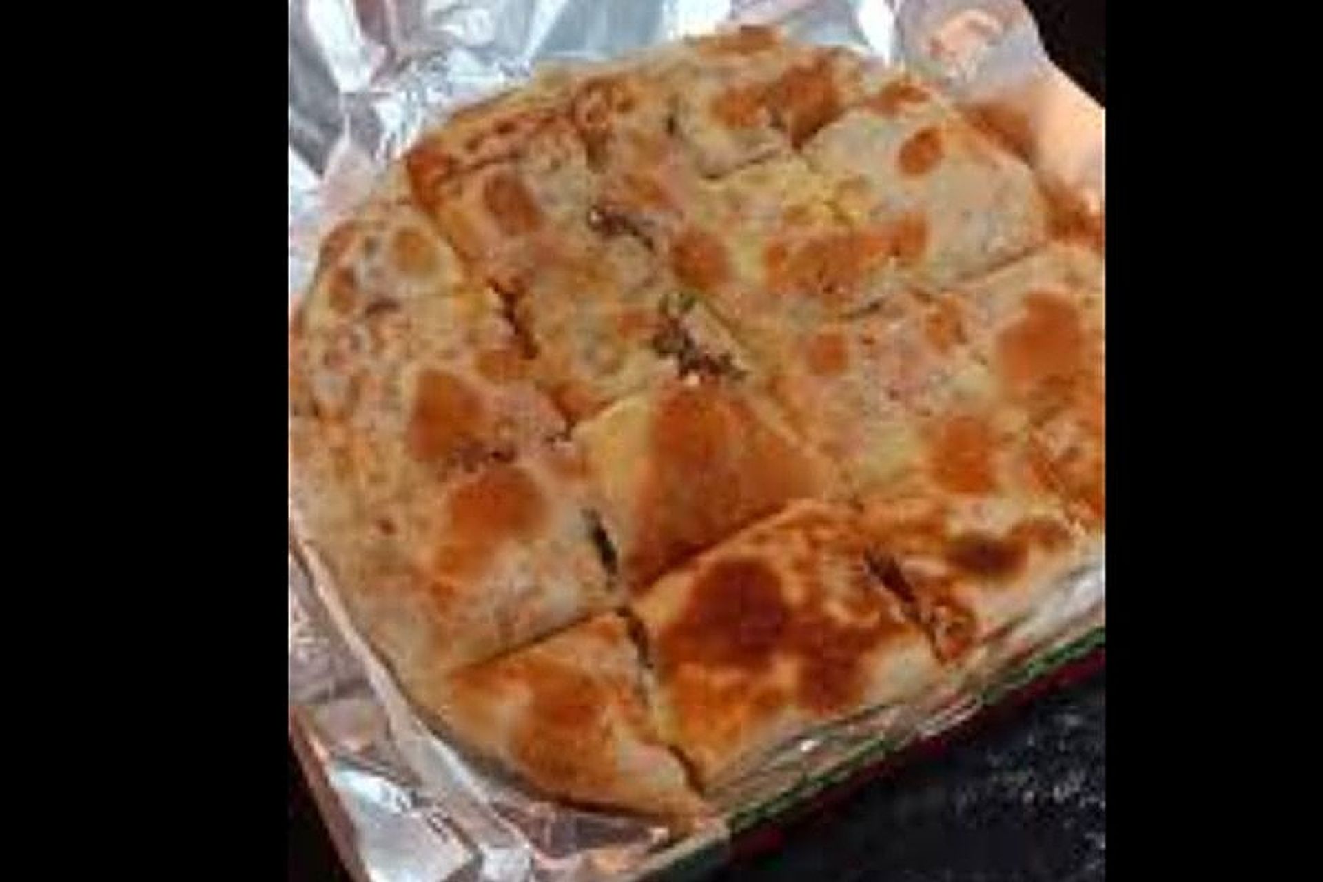 فطيرة شاورما دجاج - وسط