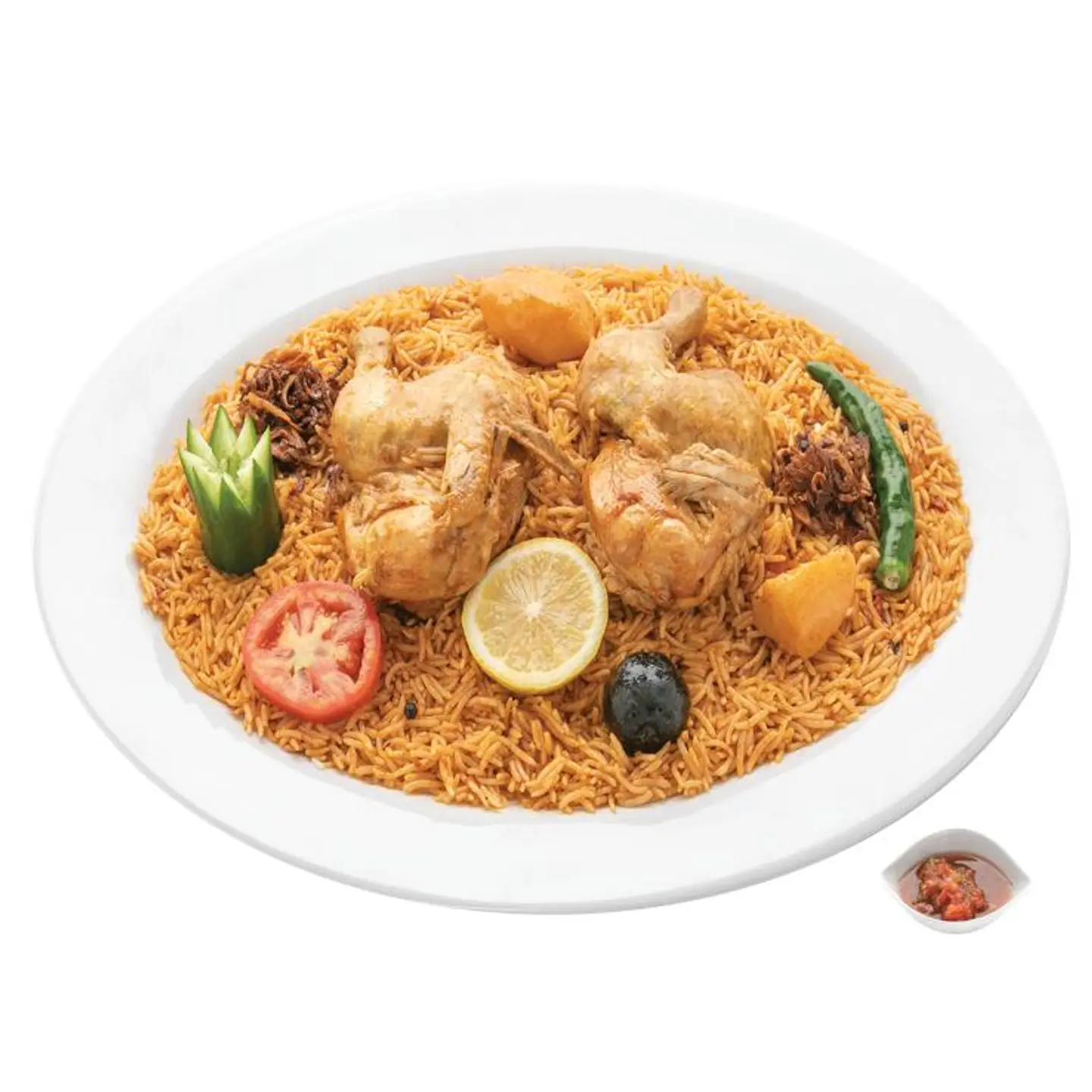 دجاج مضغوط  - نصف دجاجة