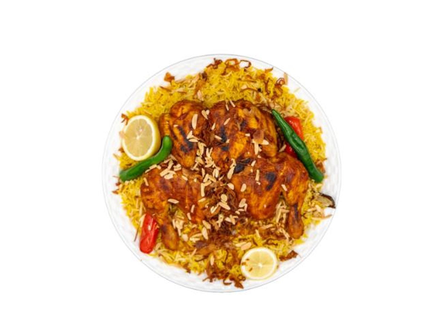 حبه دجاج مندى مع الارز - حبه دجاج مندى مع الارز-نص حبة دجاج