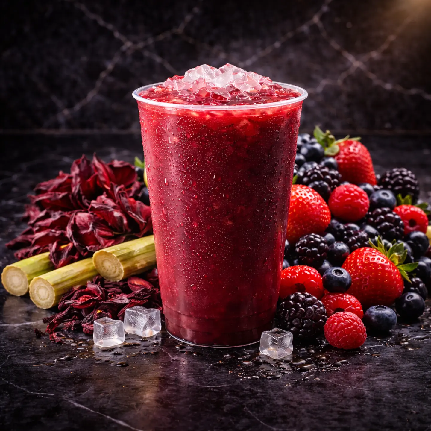 Raspberry Hibiscus - Medium