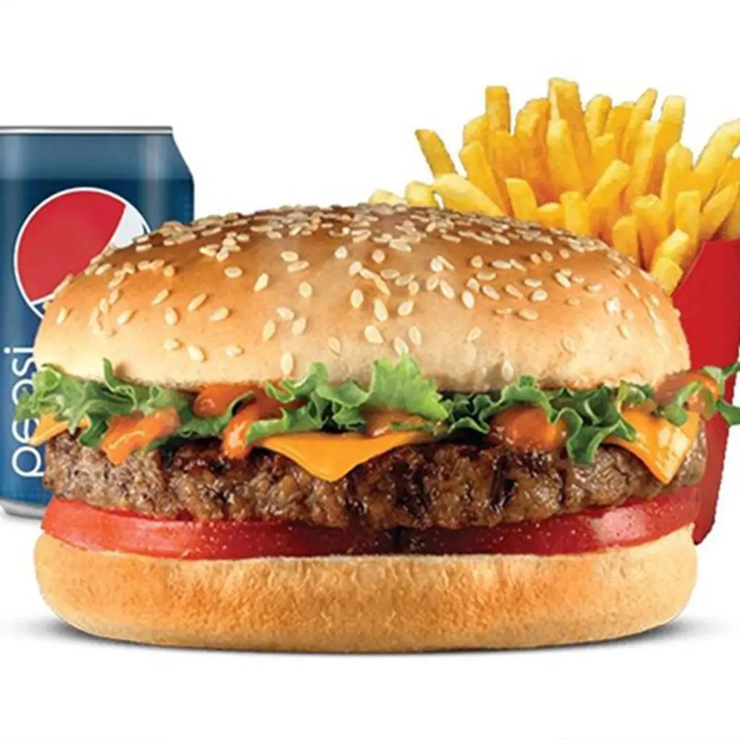 Beef Burger Meal - With Cheese