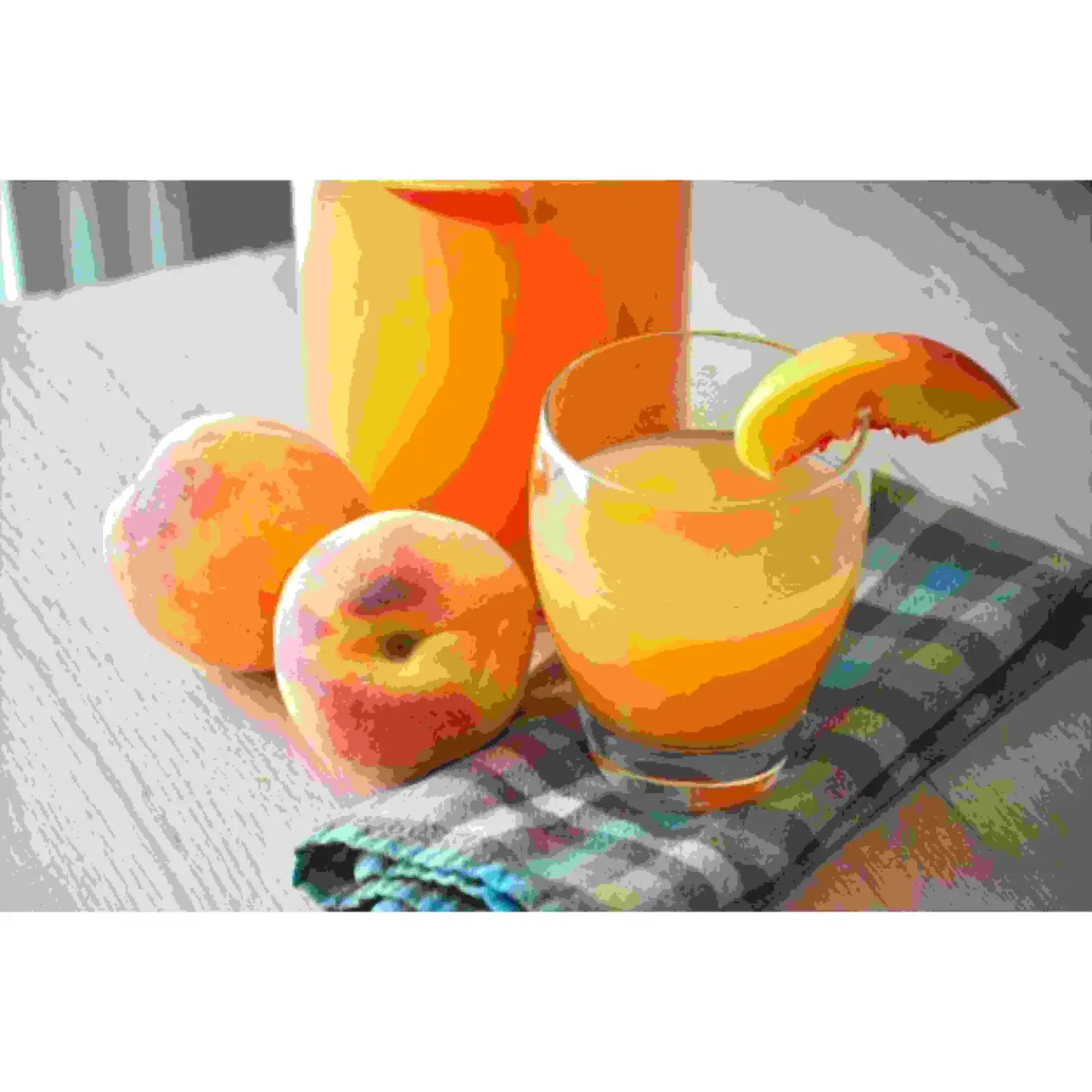 عصير خوخ برتقال - لتر