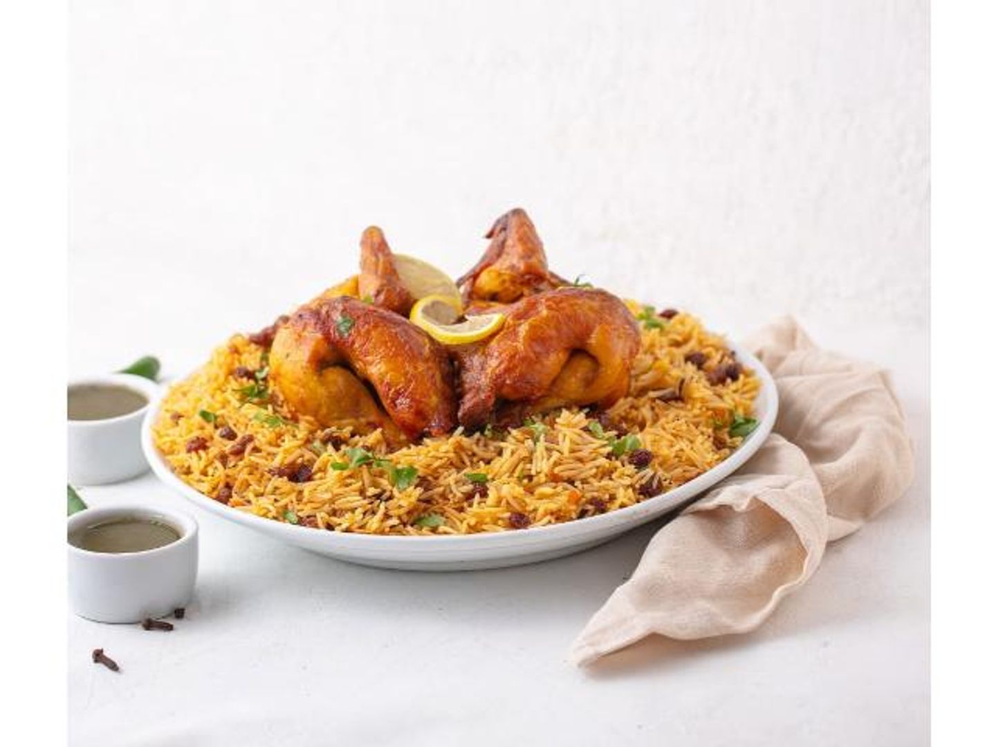 Grilled Chicken With Rice - Half A Chicken