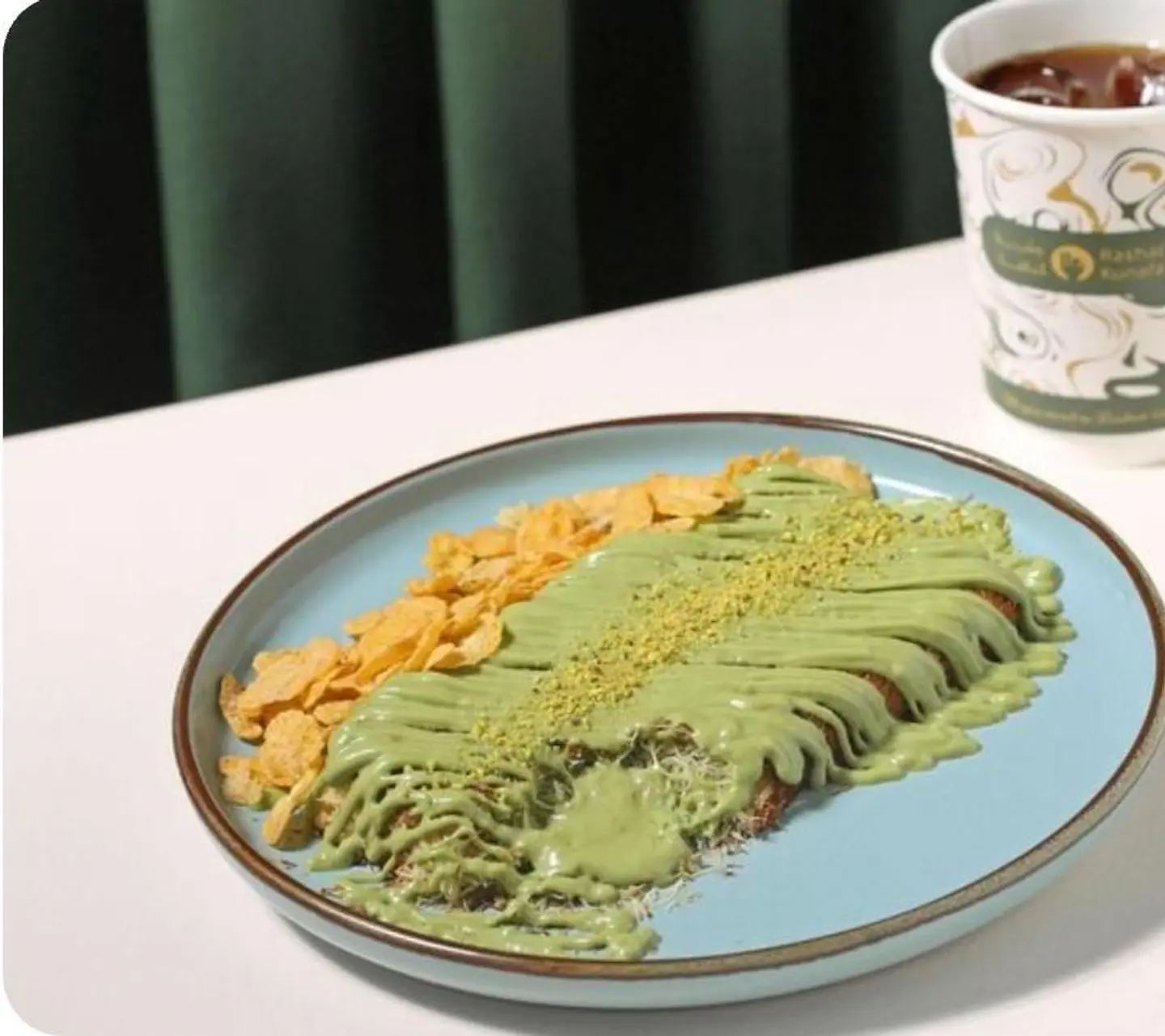 كنافة قشطة بستاشيو مستطيله - صغير