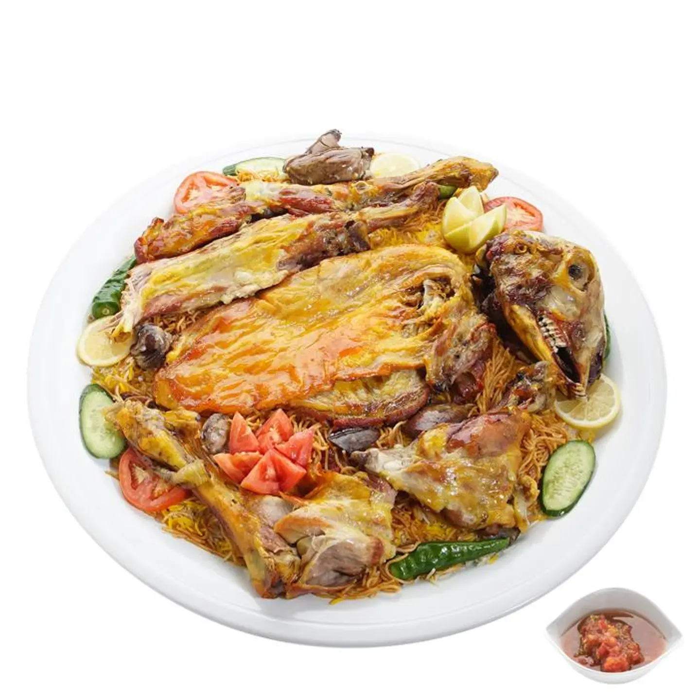 لحم مندي مع أرز شعبي - نفر