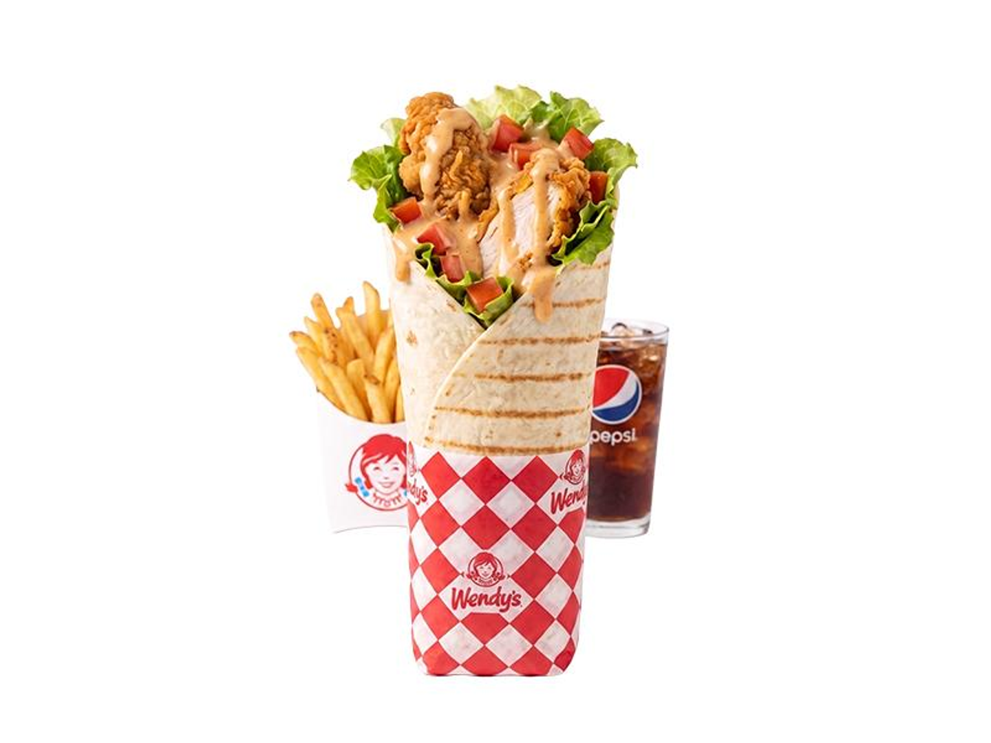 Sriracha Chicken Wrap   Combo - Medium Spicy