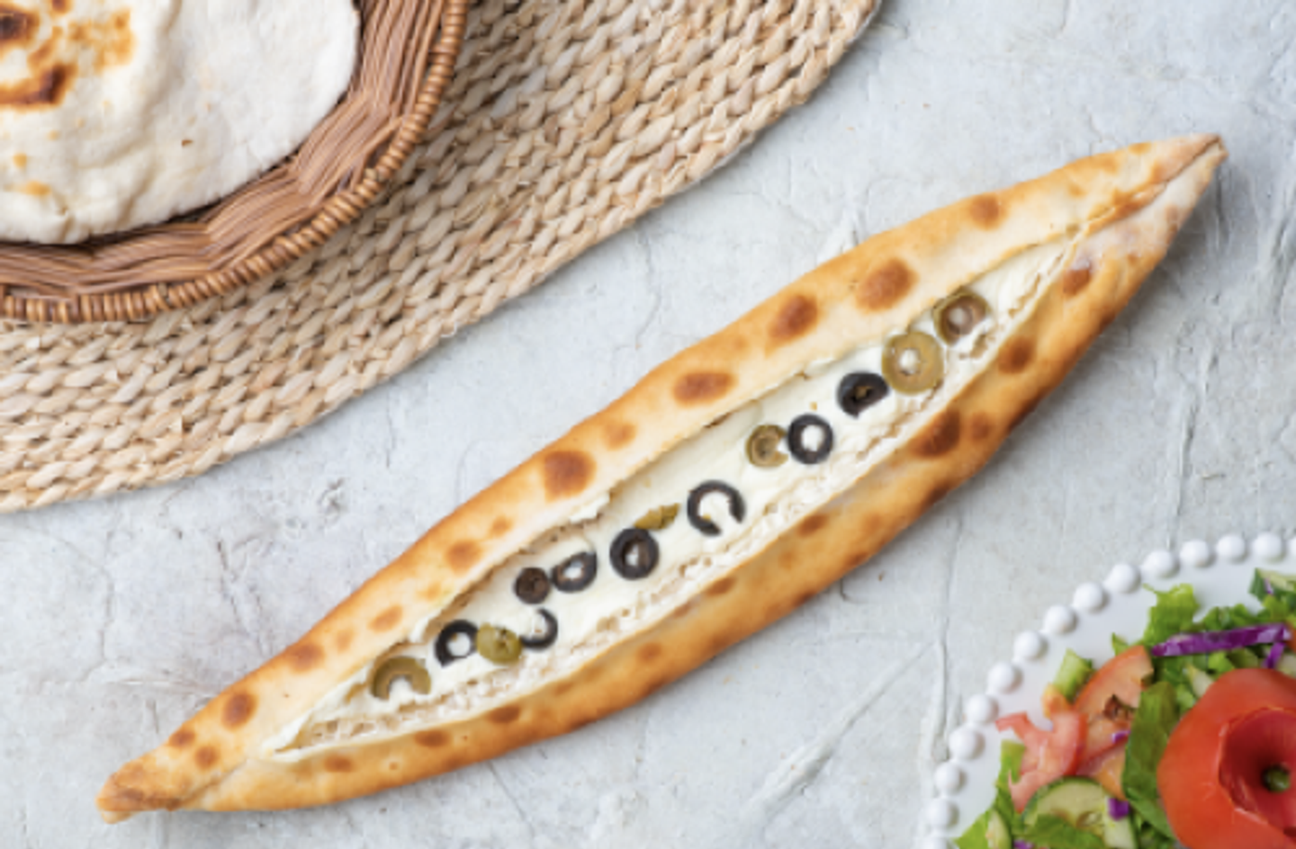 Labneh Pie With Olives - Small