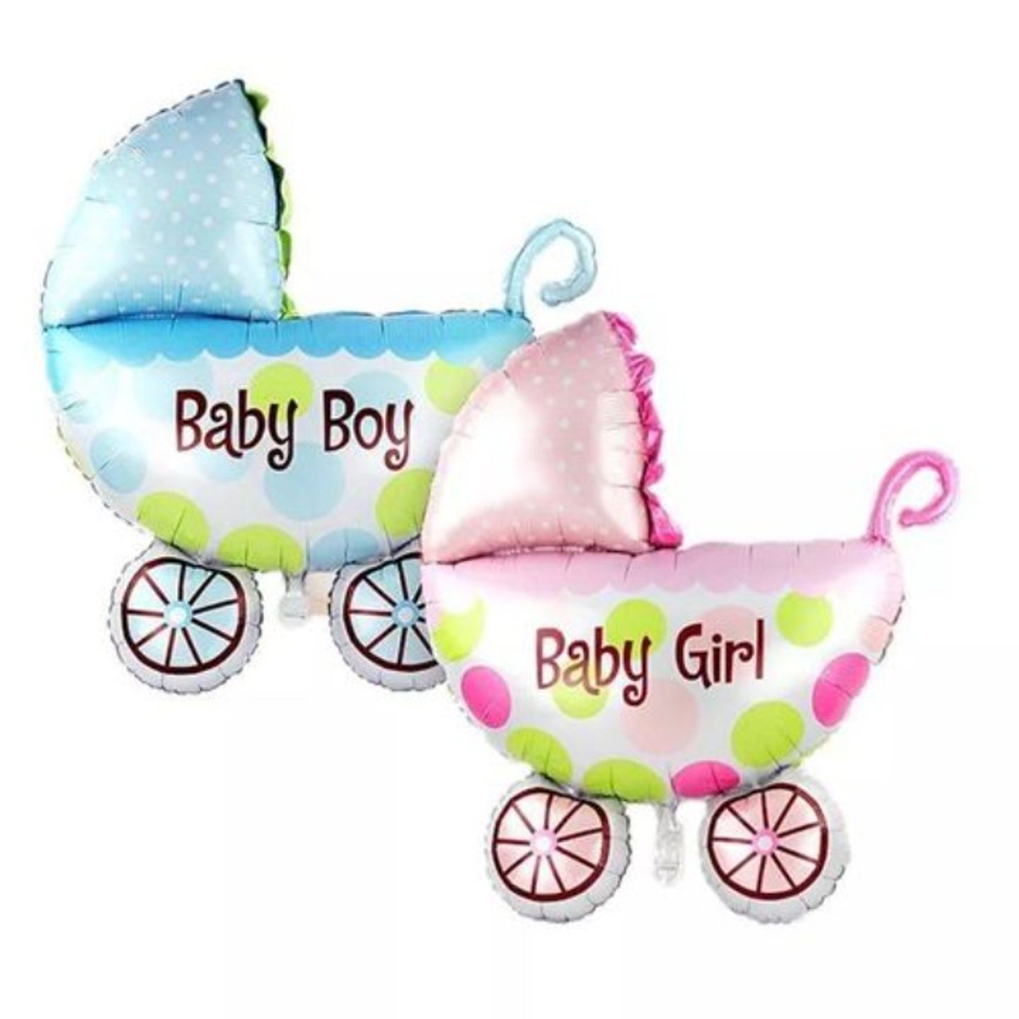 Baby Carriage Balloons, - Girl